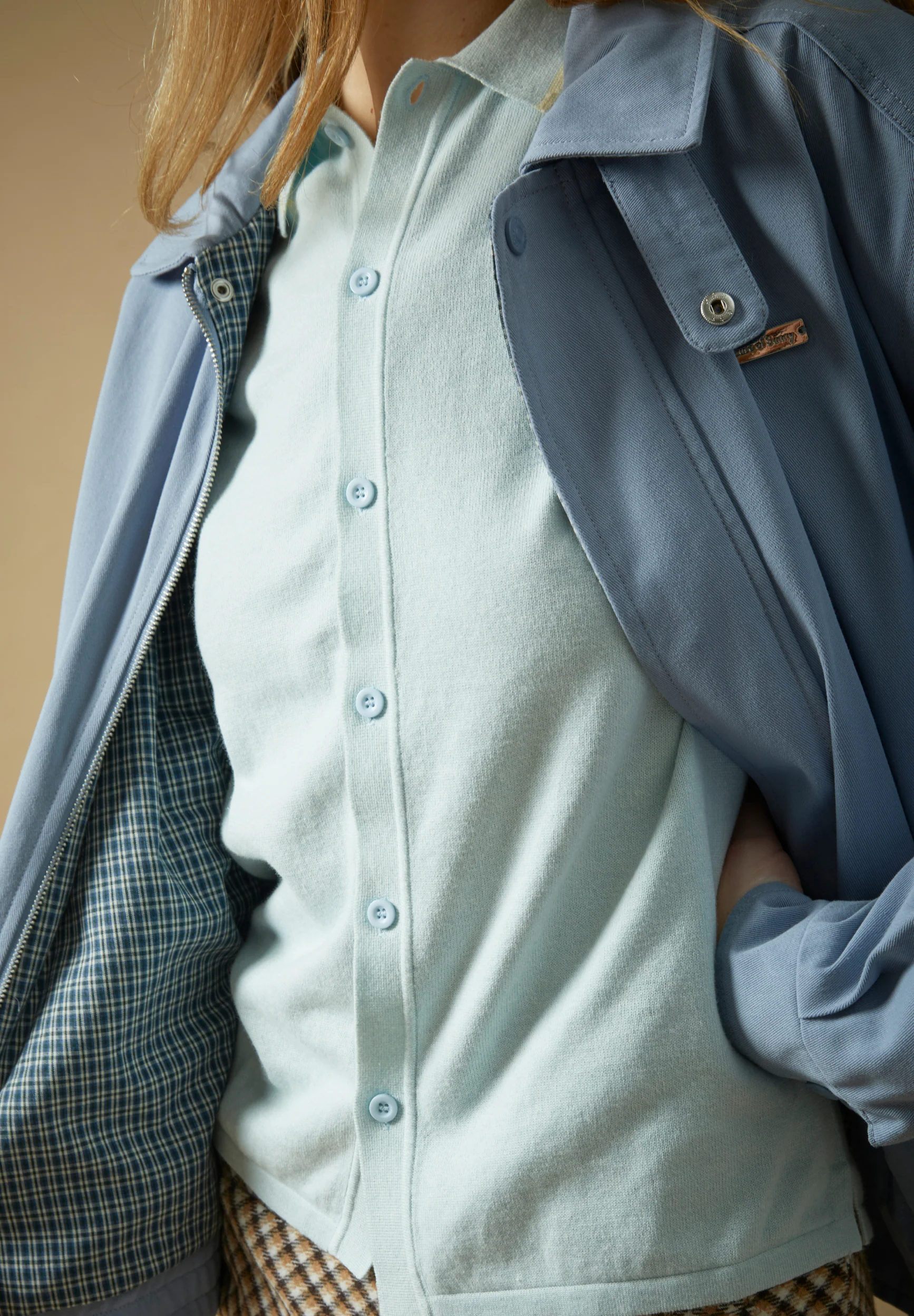 BABY CHECK HARRINGTON JACKET - Image 5