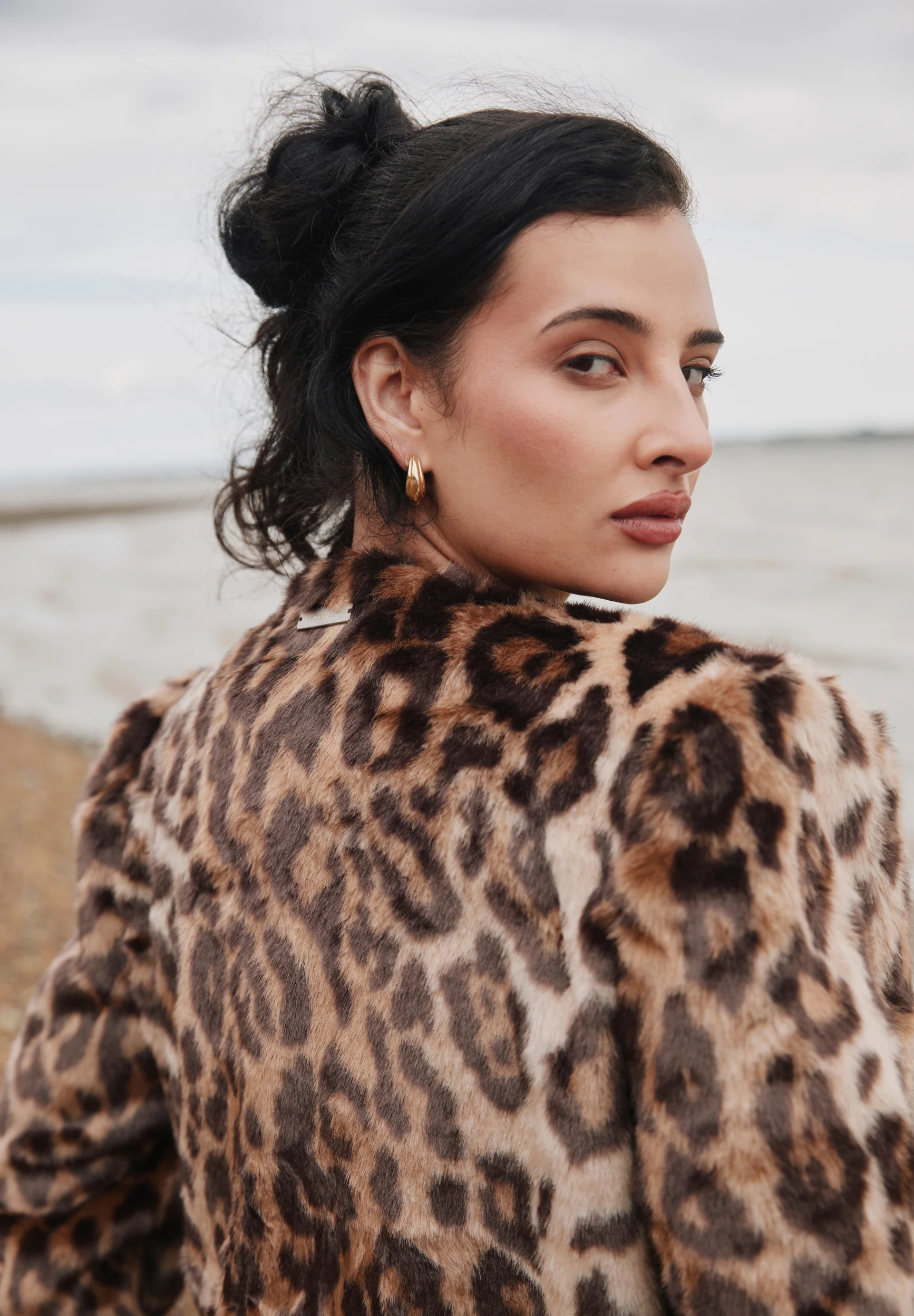 COLLARLESS LEOPARD JACKET - Image 3