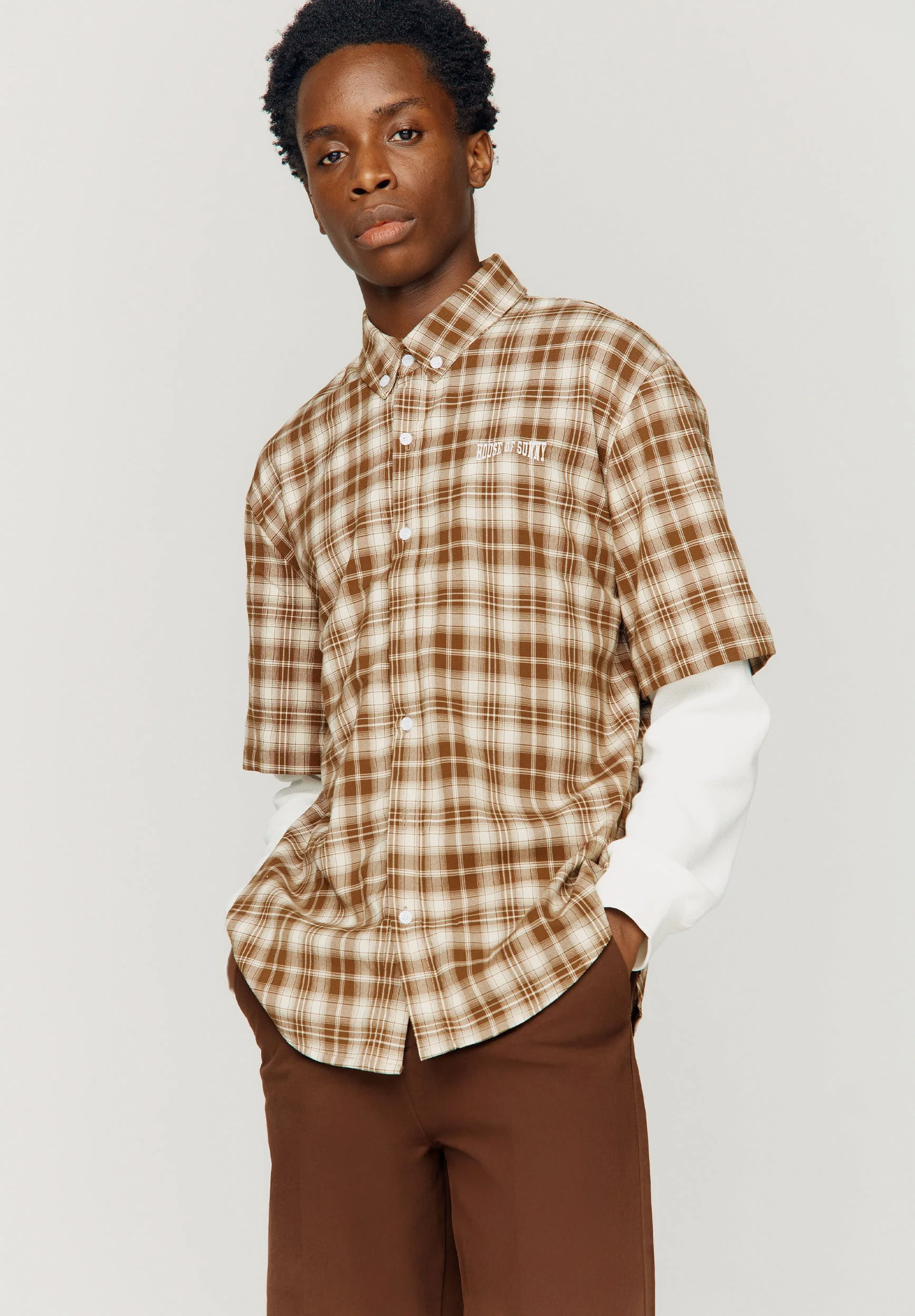 DOUBLE LAYERED BUTTON DOWN - Image 4