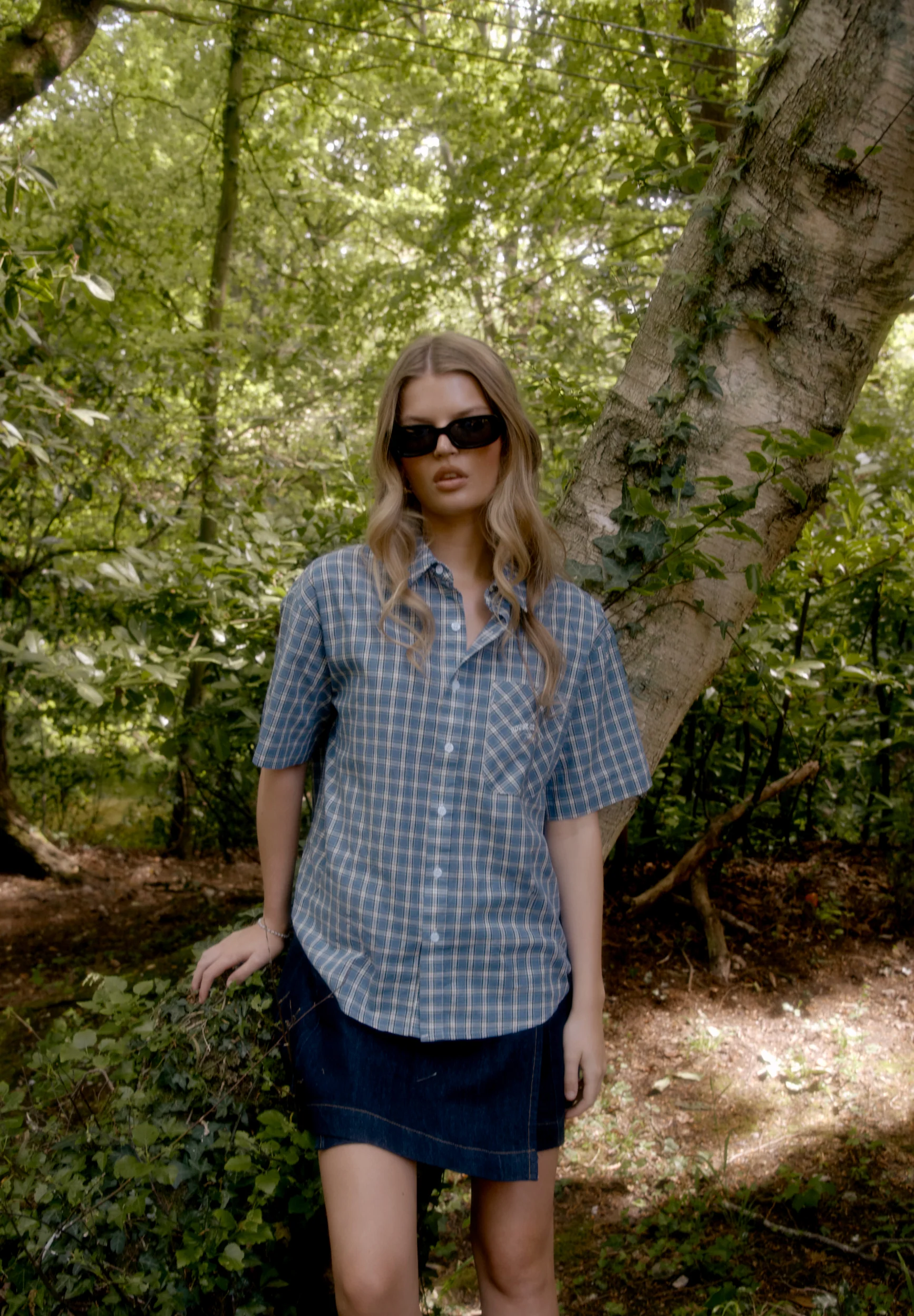 GRANDAD CHECK BUTTON DOWN - Image 4