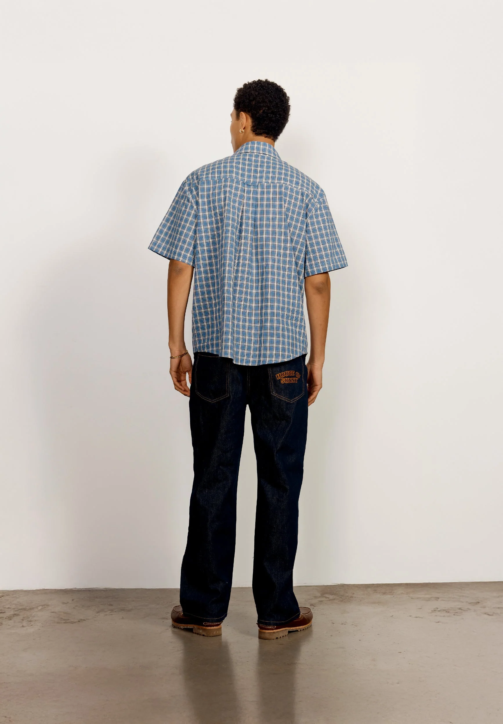 GRANDAD CHECK BUTTON DOWN - Image 5