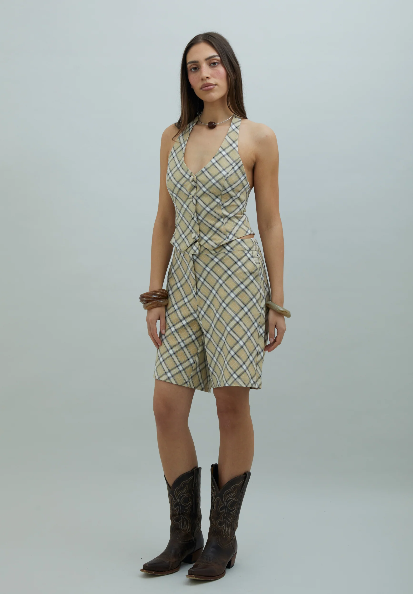 SLOANE CHECK WAISTCOAT - Image 3