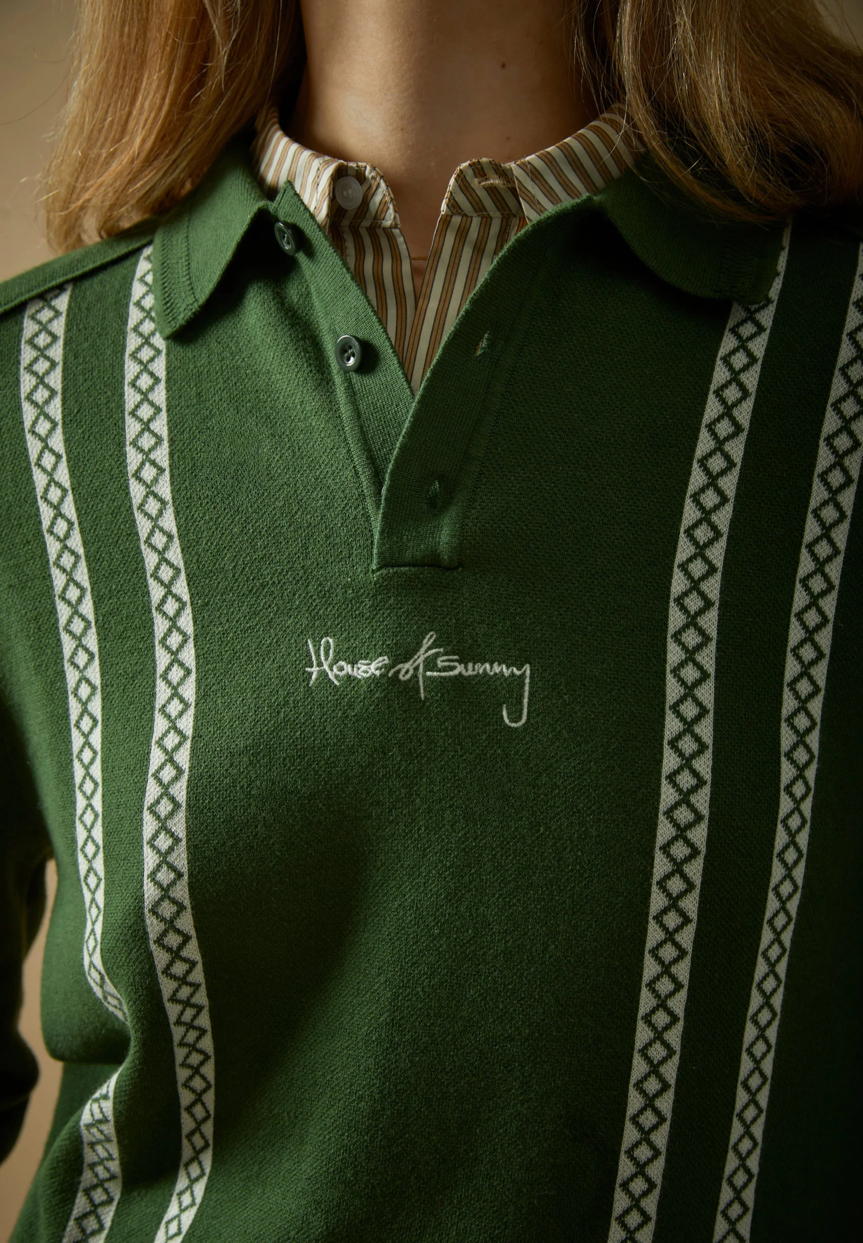 STRIPE KNITTED RUGBY SHIRT - Image 4